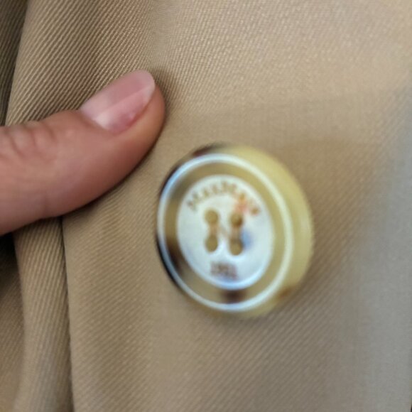 Max Mara Cicladi Knit-Sleeve Trench Coat Size 4 - Picture 9 of 9